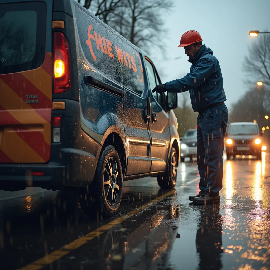 Emergency roadside tyre repair